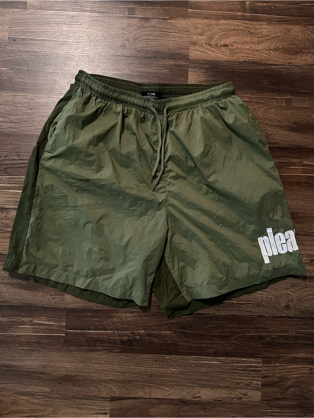 Pleasures Olive Green Men's Swim & Athletic Shorts
